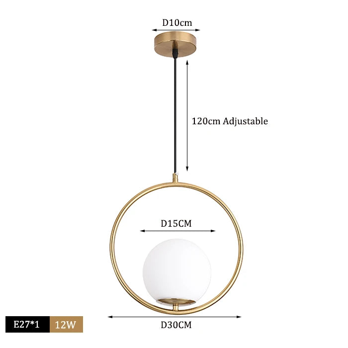 Nordic Glass Ball Pendant