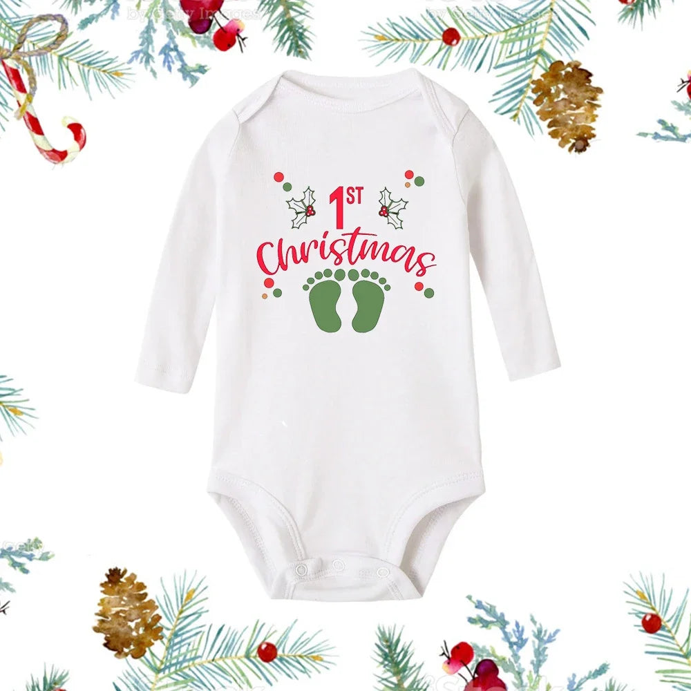 Baby White Long Sleeve Romper