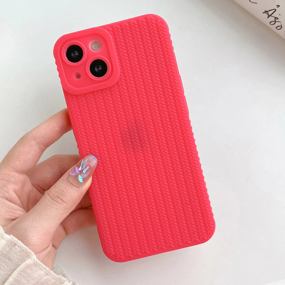 Woven Pattern Phone Case For iPhone