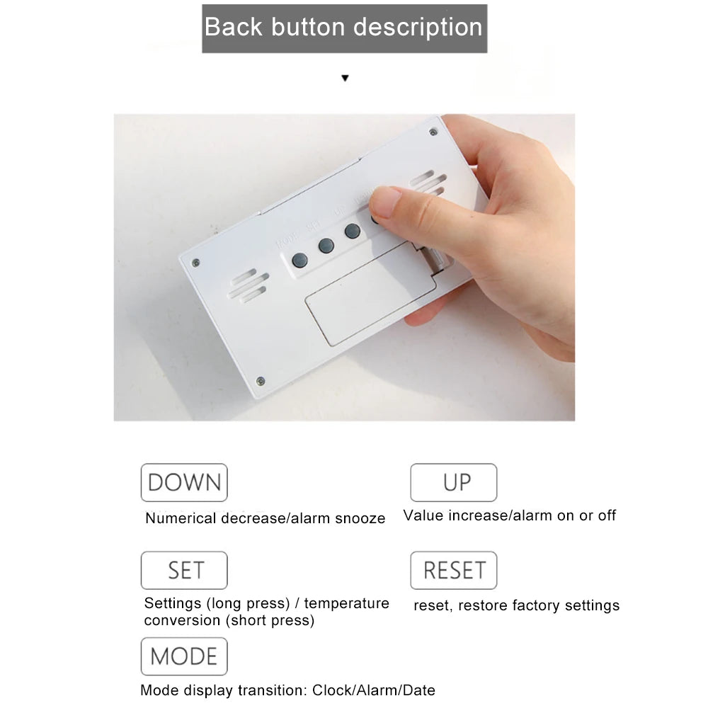 Multi-function Digital Weather Station Clock