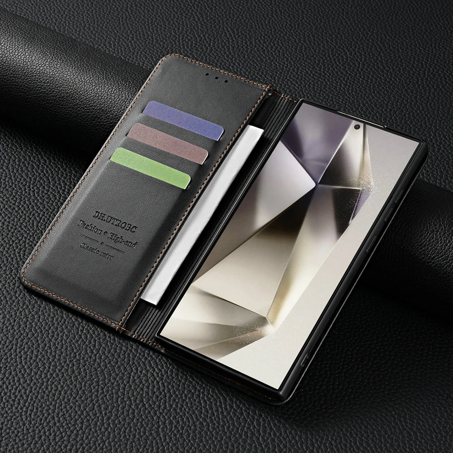 Flip Wallet Leather Case